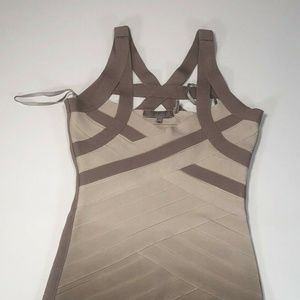 Stretta Womens Beige & Tan Sleeveless Dress